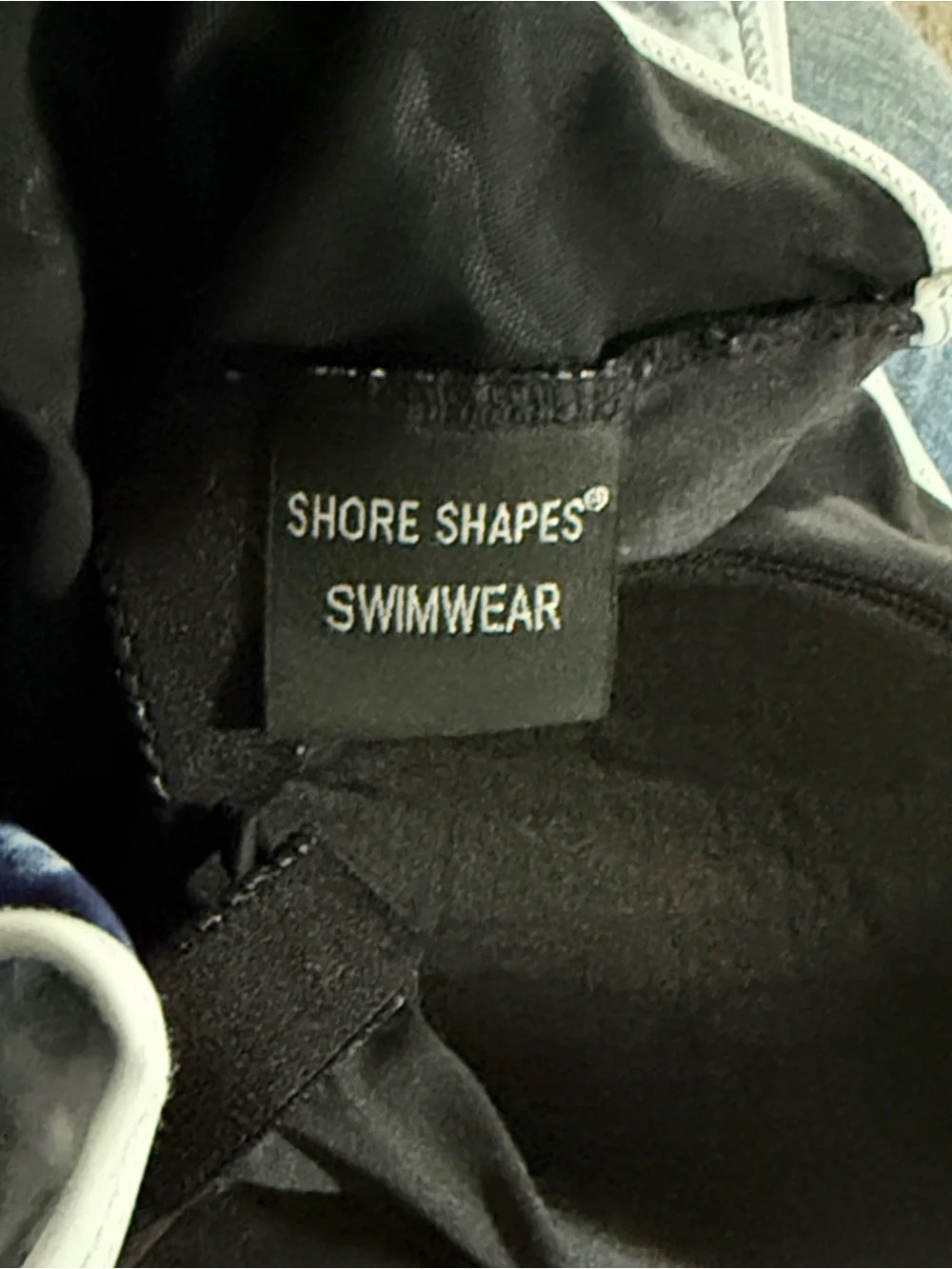Shore Shapes Swimwear Retro One Piece Swim Dress Navy White Size 14